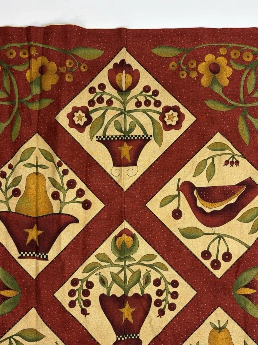 ABUNDANCE by Kathy Schmitz For Moda Pattern 5890 Cotton Fabric Panel 5/8 Yard